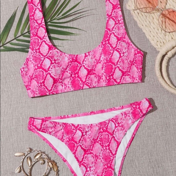 Pink snakeskin bikini Clearance